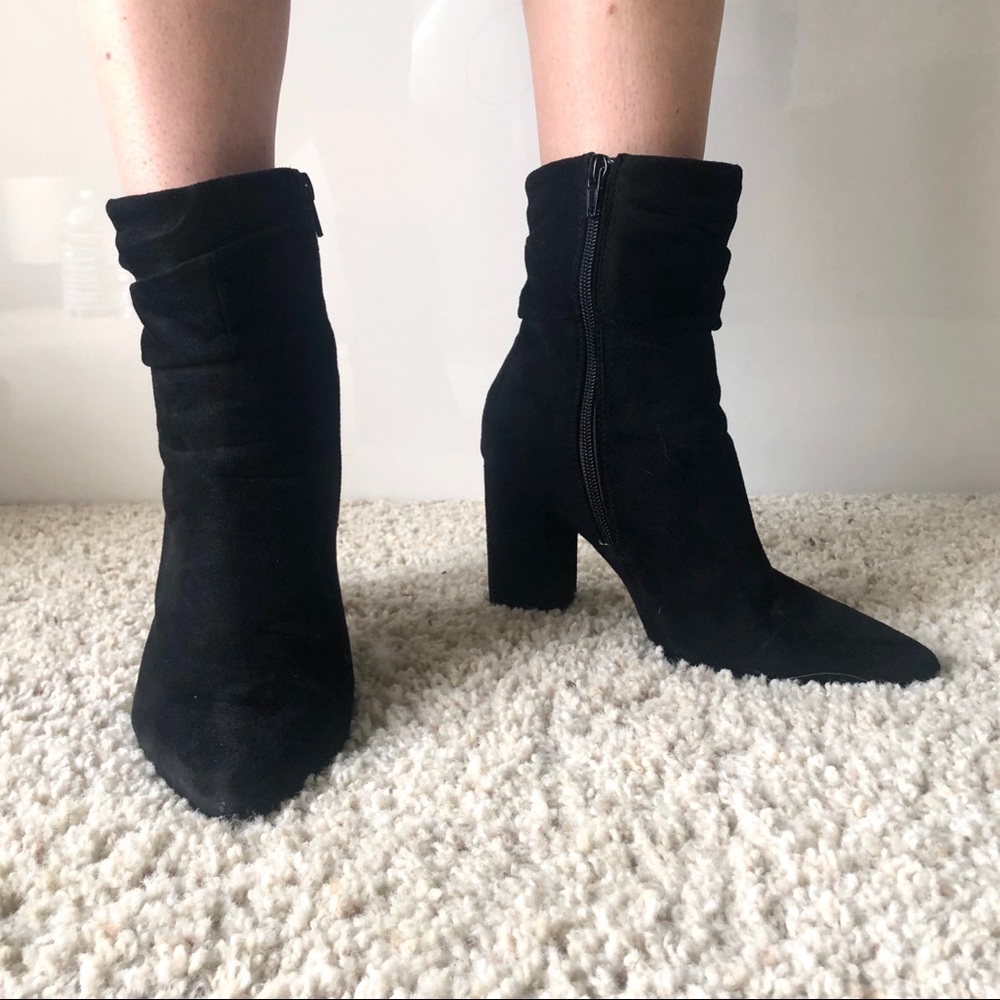 Suede ankle boots